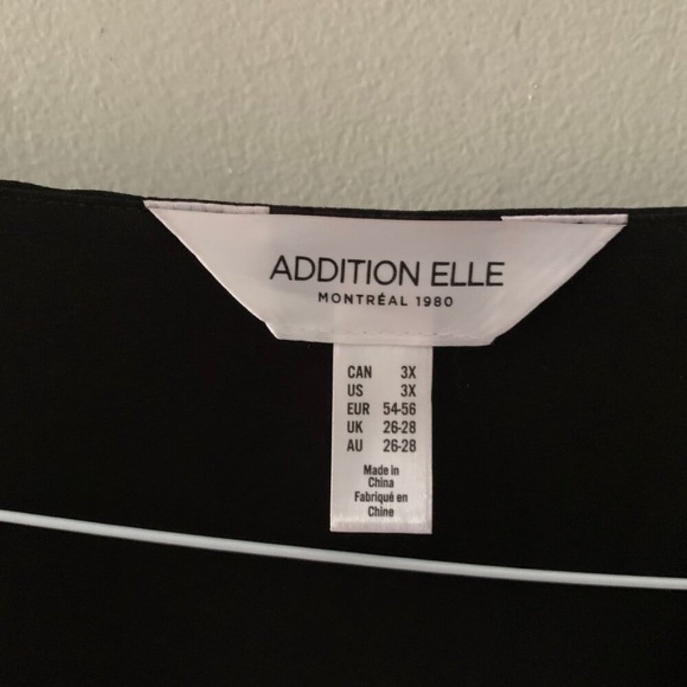 Addition Elle Black Top  3x - Picture 4 of 4